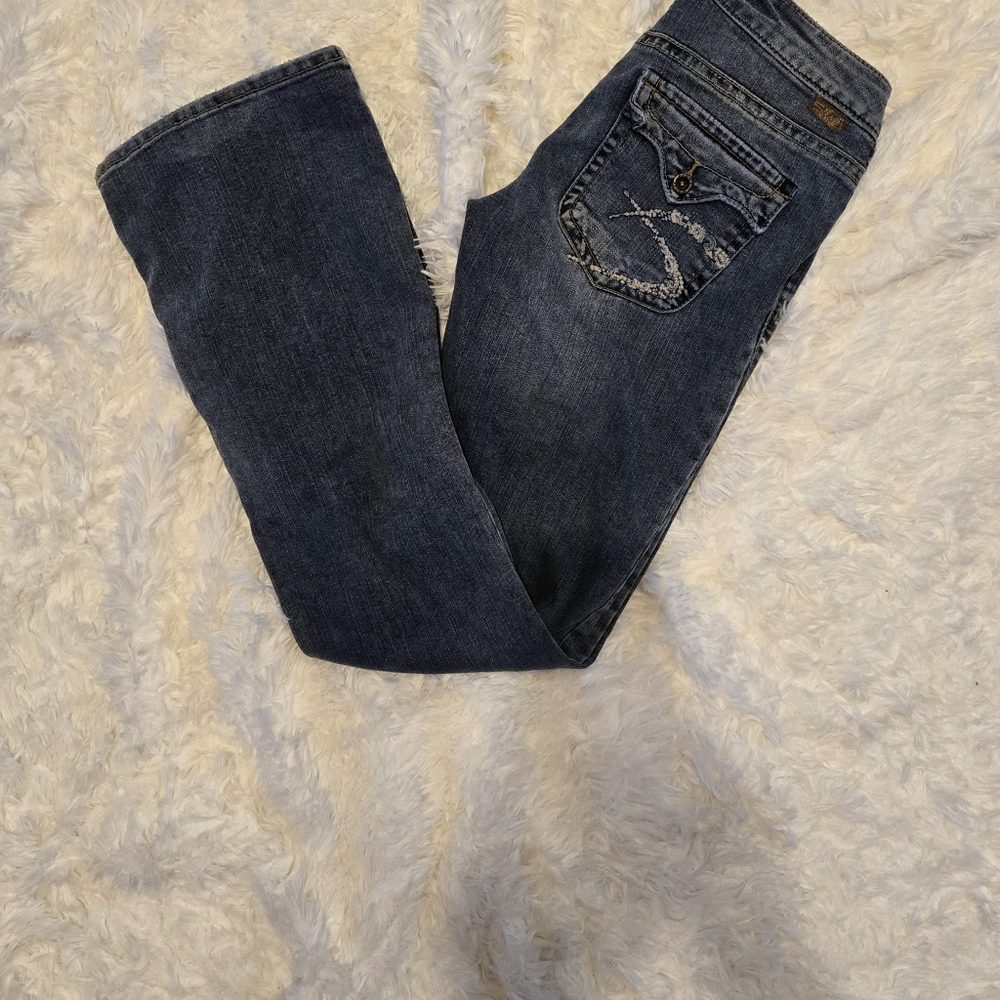 Vintage silver jeans 28x33